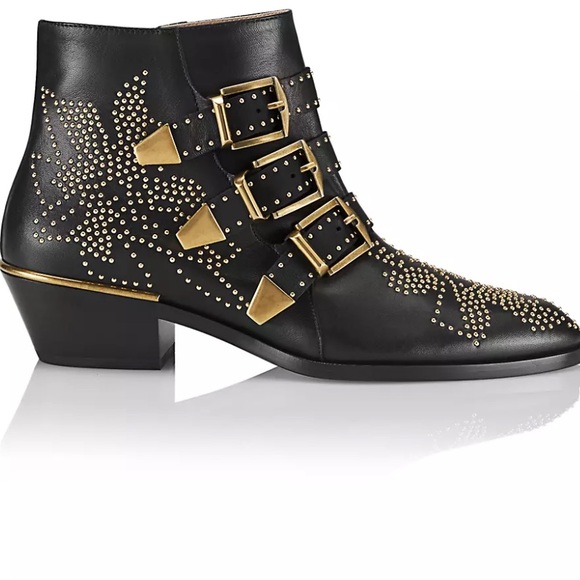 Chloe Gold Susanna Boots - New in Box - Picture 5 of 15